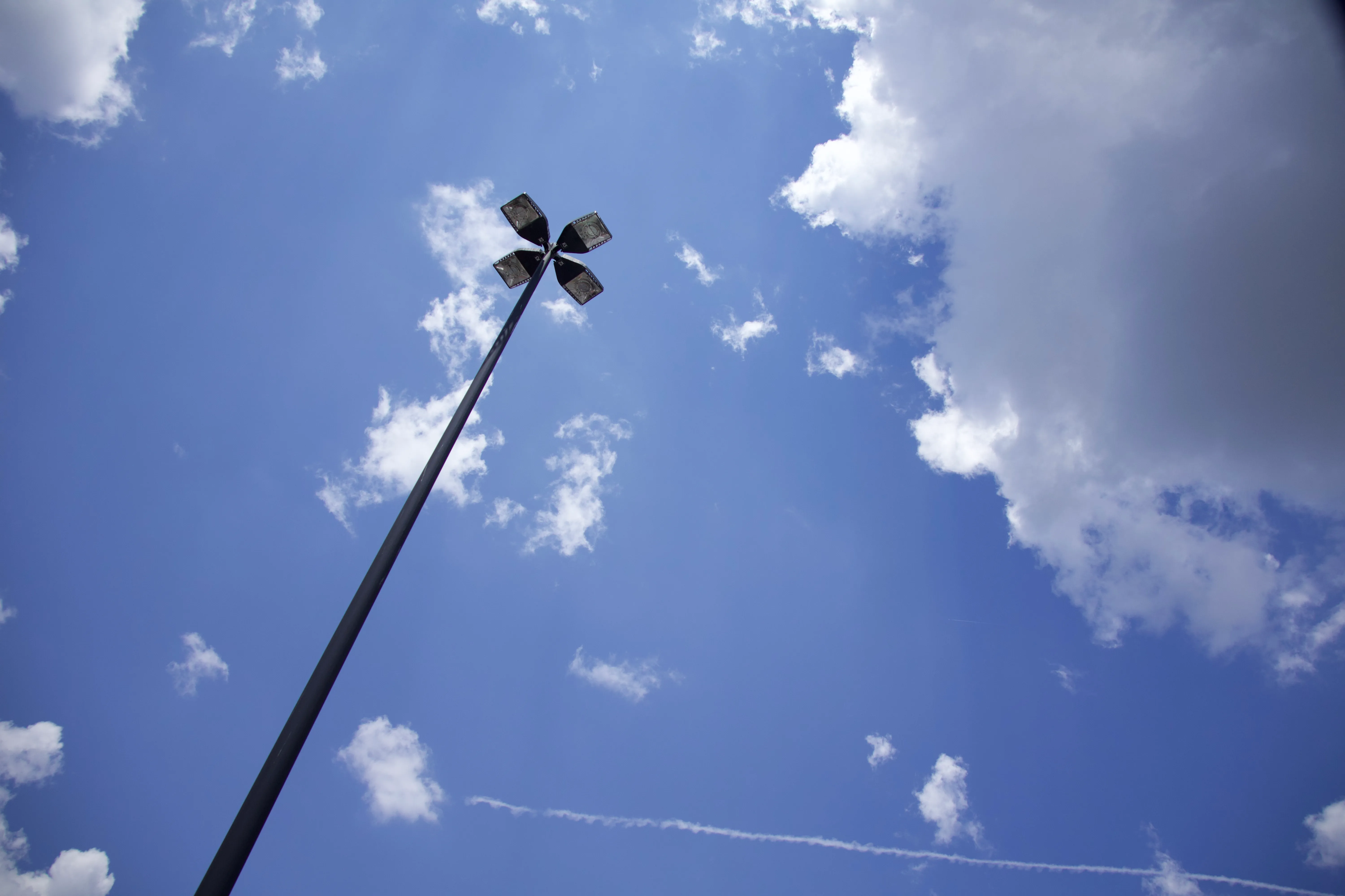 Skyline and lamppost photograph